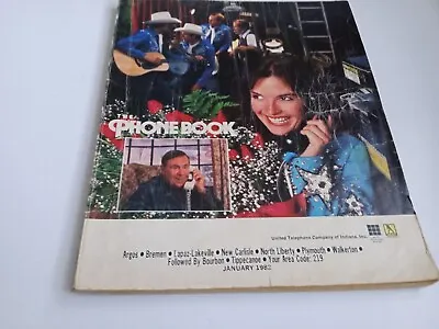 Vintage Phone Book Area Code 219 Indiana United Telephone 1982 Advertising • $14.99