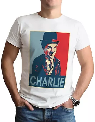 Charlie Chaplin T-Shirt Inspired Art Silent Film Movie Actor Mens Top Tee Gift • £6.99