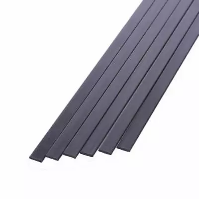 10x 5mm X 0.5mm X 1000mm Pultruded Carbon Fibre Strips (S55) • £17.75