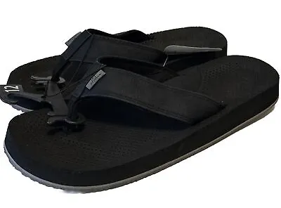 New Men’s George Comfort Foam FLIP FLOPS Shoes Thong Sandals Size 12 Black • $13.84