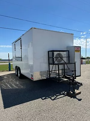 New 2023 8x16 Enclosed Concession Mobile Kitchen Food Trailer- As Is Ready Now • $23500