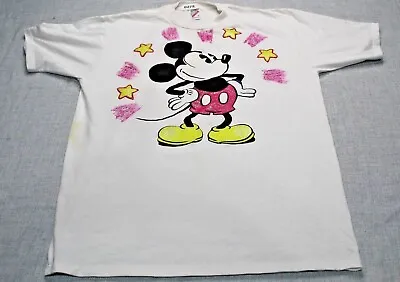 Vintage Mickey Mouse Jerzees T Shirt Men's L  USA • $9.57