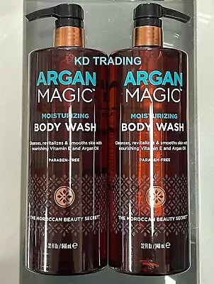 (2-Pack) ARGAN MAGIC™ Nutrient-Rich Argan Oil MOISTURIZING Smoothing BODY WASH • $35.95