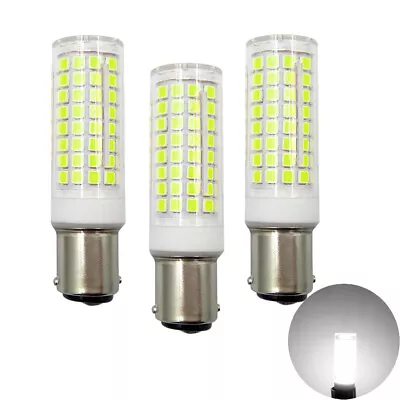 3x Ba15d B15D Led Light Bulb White 102-2835 SMD 10W Ceramics Light Corn Lamp • $17.99