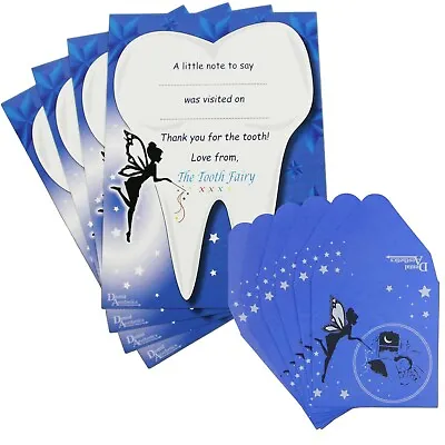 £3.99 • Buy Tooth Fairy Gift Set ~ 8 Envelopes & 4 Certificates ~ Childrens Teeth Letter