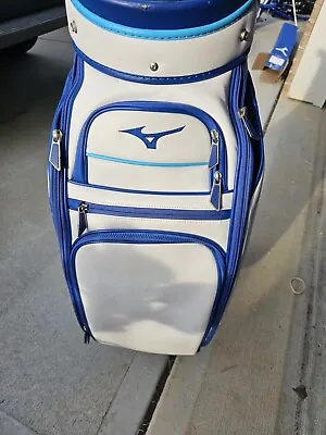 Mizuno Tour Staff Bag (White-Blue)- 6 Way Divider- Tour Staff Bag • $435