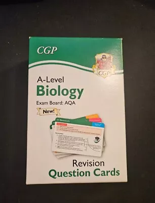 A-Level Biology AQA Revision Question Cards CGP • £6