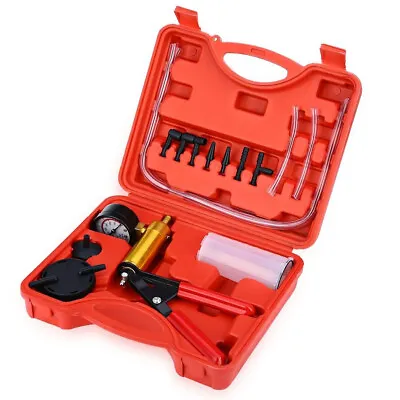 2 In 1 Brake Bleeder & Vacuum Pump Gauge Test Tuner Kit Tools DIY Hand Tools Hot • $21.71