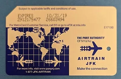 Air Train JFK NYC MetroCard-Expired Mint Condition • $1.99