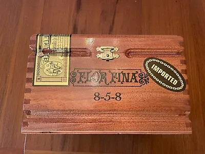 A. Fuente Flor Fina 8-5-8 Wooden Cigar Box Tobacciana Wood • $15