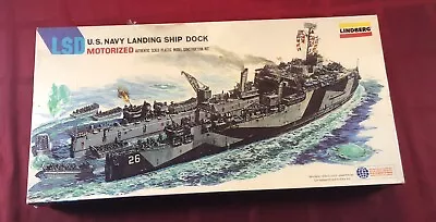 Vintage Lindberg LSD US Navy Landing Ship Dock Motorized Model Kit Brand New NOS • $399.95