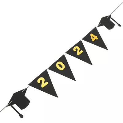  Class Of 2024 With Hat Banner Graduation Decorations Doctor's • £7.99