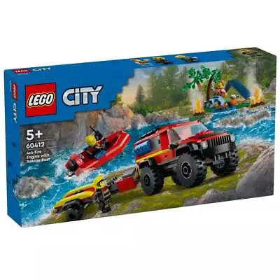 LEGO City 4x4 Fire Engine With Rescue Boat (60412) • $59.95