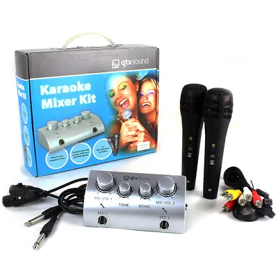 Skytec 103.112 Karaoke Mixer With Microphones • £31.99