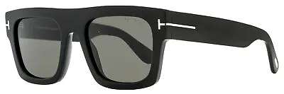 Tom Ford Flat Top Sunglasses TF711 Fausto 01A Black 53mm FT0711 • $249