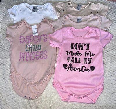 Baby Girl One Piece Sz 0. X 5.  • $7.50