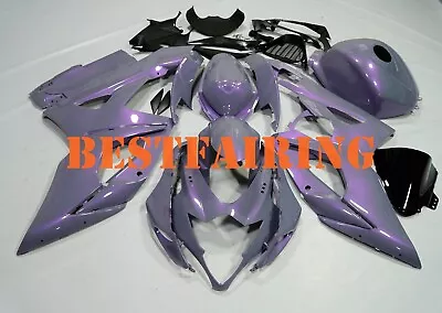 Chameleon Gray Dazz Pearl Purple Fairing +Tank For Suzuki GSXR1000 2005-2016 Kit • $569.05