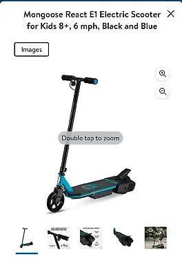 Mongoose React E1 Electric Scooter R6006AZ Ages 8+ Weight UP-TO 120 Lbs~👀NICE!! • $250