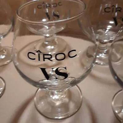 CIROC VS GLASSES EMBASSY 9.02 Oz SET OF 6 BRANDY/COGNAC NEW • $29.99