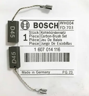 £5.97 • Buy Genuine Bosch CARBON BRUSHES 1607014116 For PWS 7-115 GWS 9-125 Grinder S4B
