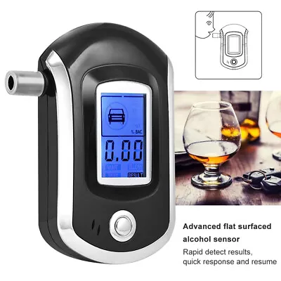 £9.79 • Buy Professional LCD Digital Breath Alcohol Tester Breathalyser Test Detector Police