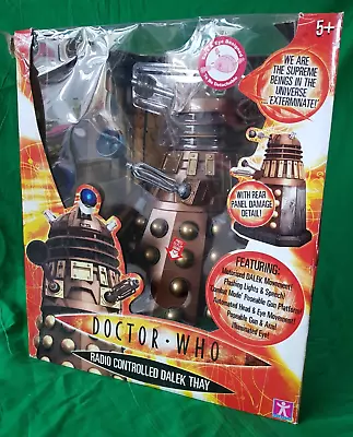 RARE Boxed 12” Radio Controlled Gold Dalek THAY  Working Doctor Who RC Radio • £98
