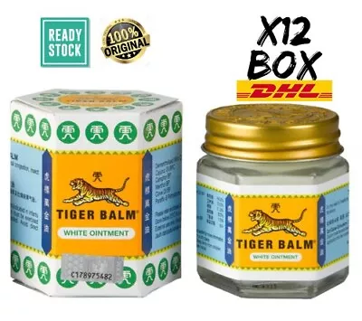 Tiger Balm White Ointment 30gm - Headache Muscle Pain Relief & Massage (12x 30g) • $104.90