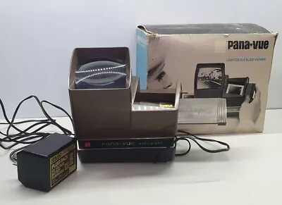 GAF Pana-Vue Automatic Retro 2x2 Slide Viewer 35mm Sildes Lights Up Untested Box • $30