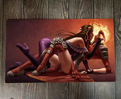 Chandra Nalaar Liliana Vess MTG Playmat Trading Card Game Mat TCG CCG Mouse Pad • $19.98