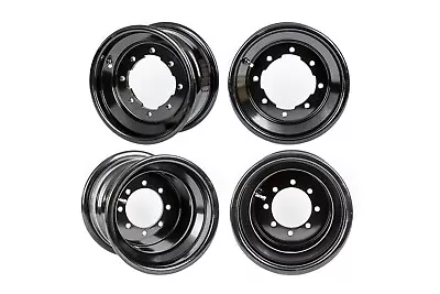 Banshee 350 Warrior  Front Rear Wheels  10x5 9x8  Alba Racing Black Rolled Lip 3 • $320