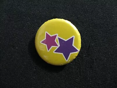 Stars Vintage Button Pin Badge Uk Import       1 • $1.95