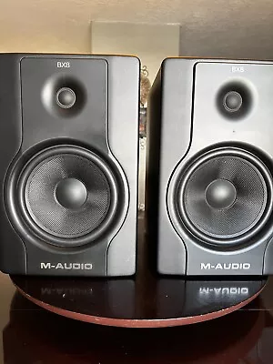 PAIR M-Audio BX8 D2 POWDERED Studio Monitor Speaker Black - Works Great • $269