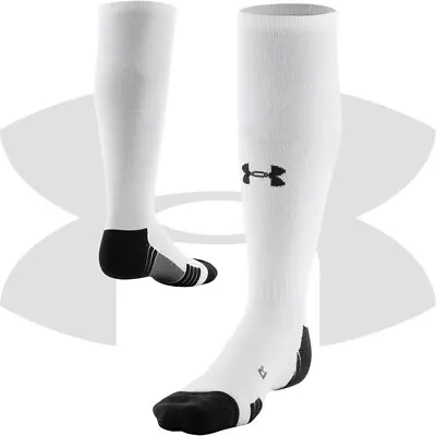 Under Armour UA Team Cushioned Over The Calf Baseball Softball Socks 1367822 • $13.99