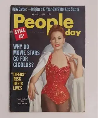 People Today Magazine Aug 1958 Mitzi Gaynor Abbe Lane Texas Prison Rodeo • $34.50