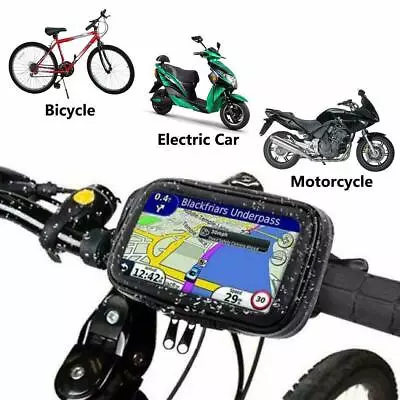360° 5.5inch Bicycle Bike Waterproof Phone Case Mount Holder For IPhone Samsung • £4.49