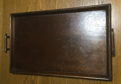 Vintage Mahogany With Brass Trim Serving Tray • $150