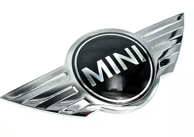 Black MINI Cooper CLUBMAN S FRONT HOOD Emblem Badge Stickers R50 R52 Gif New • $11.99