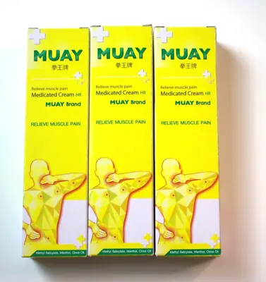 Massage Balm Pain Namman Muay Thai Cream Boxing Oil Herbal Relife Muscle 3 Pcs • $29.69