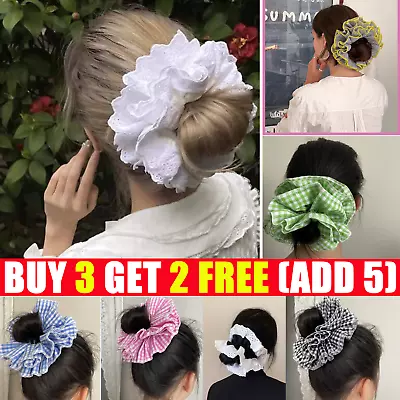 Ins Lolita Lace Scrunchies Flower Temperament Hair Rope Large Lace Hair Band UK • £4.55