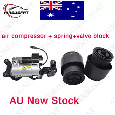 Air Suspension Compressor+Rear Air Spring For BMW X5 F15 F85 X6 F16 37126795013 • $465.99