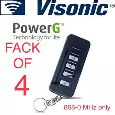 VISONIC FACK OF- 4 KF-235 PG2 868Mhz  Wireless Remote Keyfob (868-0) • $75