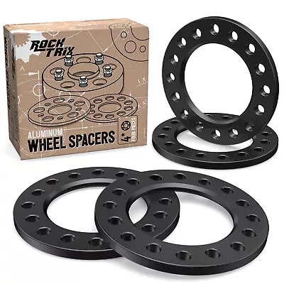 4pc 1/2  Thick | 8x170 & 8x6.5 Black Wheel Spacers | Heavy Duty 8Lug 8x165.1 • $62.95