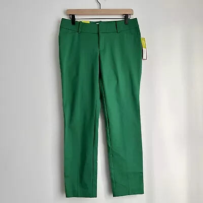 Merona Modern Fit Ankle Pants Women’s Size 6 Green NWT Stretch Extensible Casual • $18
