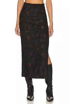 Free People Rosalie Velvet Midi Skirt For Women - Size S • $73