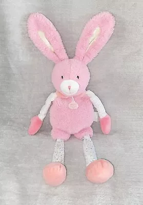 DouDou Et Compagnie Rabbit Pink Long Legged Baby Comforter Large Plush • £8