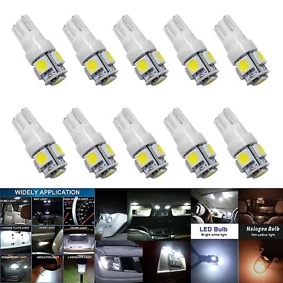 10x T10 2825 921 168 194 Super White 6000K 5-SMD LED License Plate Light Bulbs • $7.75