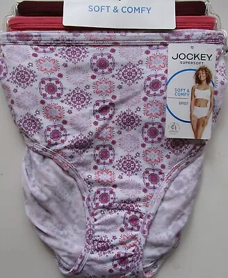 Jockey Modal Stretch Supersoft Brief Pantie 3 Pack Style 002073 Size 6 M  NWT • $19.99