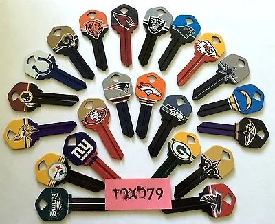 All NFL Teams Officially Licensed Football Team Home House Key Blank KW1 66 Kwik • $8.99