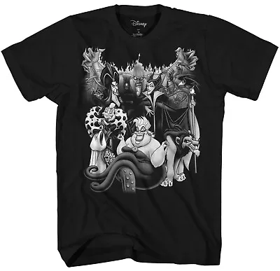 Disney Villains Team Men's Black T-Shirt New • $14.99