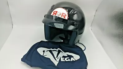 Vega R&R Autographed Motorcycle  Racing Open Face Helmet W/ Storage Bag Size L  • $49.99